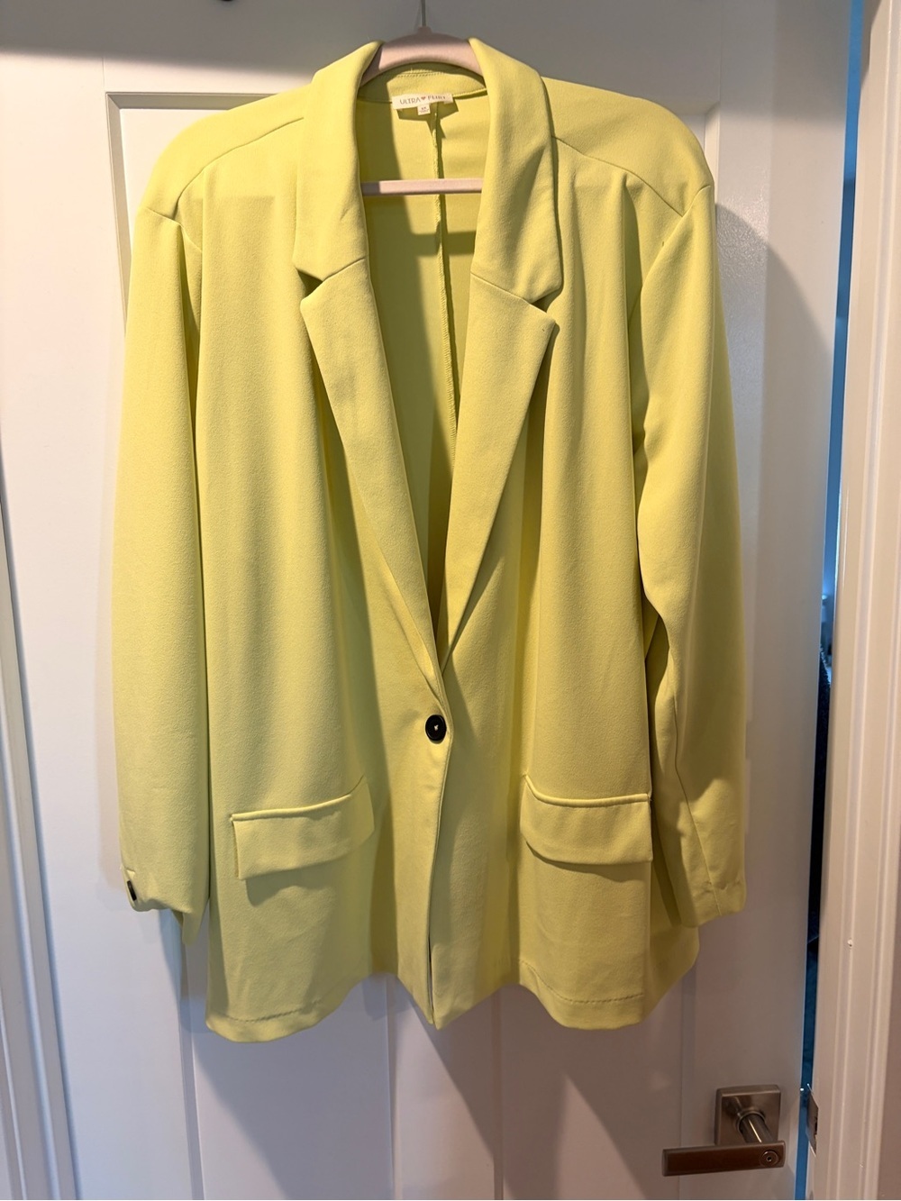 Ultra Flirt Women’s Plus Size 3x Single-Button Blazer